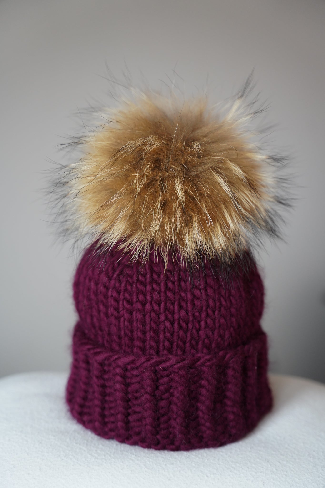 The Bobble Hat - Mulberry