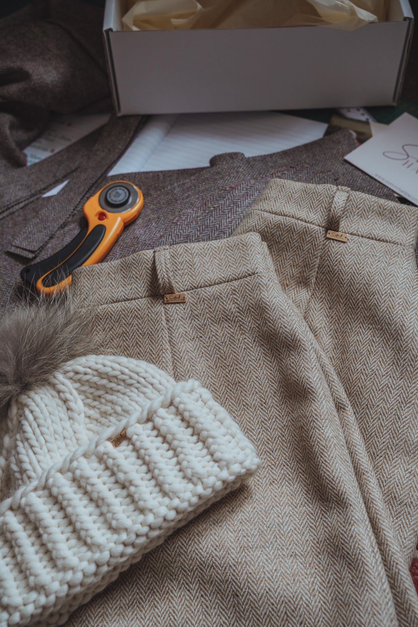 Tweed Skirt - Golden Barley