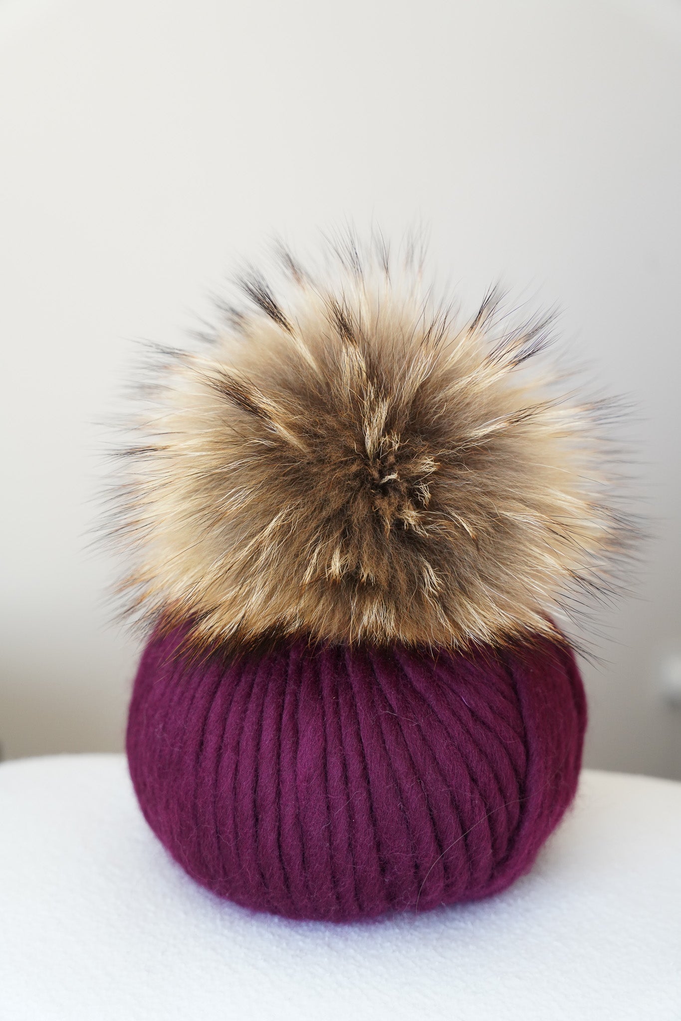 The Bobble Hat - Mulberry