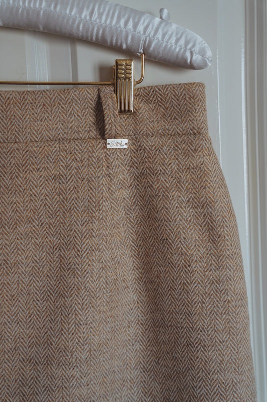 Tweed Skirt - Golden Barley